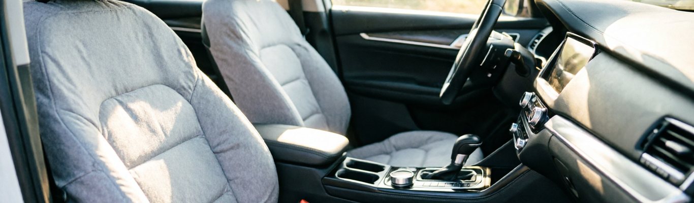 Летние накидки из велюра на сиденьях автомобиля